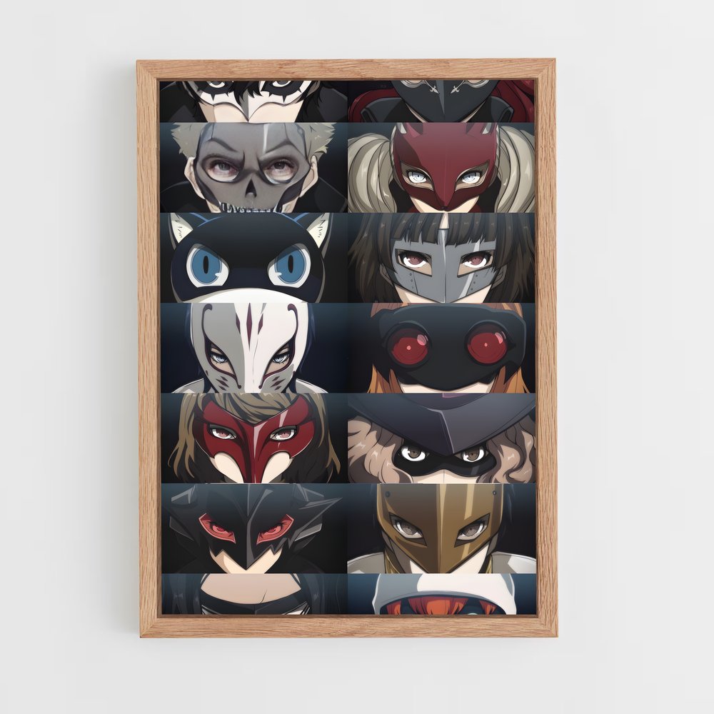 Poster Les Visages des Voleurs – affiche Persona 5 (vue 4)